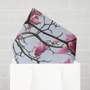 Papier Mousseline Les Magnoles Rose du Printemps fleurissent un Hana