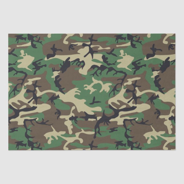 Papier Mousseline Les militaires camouflent (Recto)