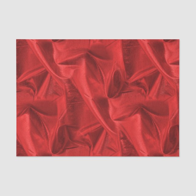 Papier Mousseline Les riches ont chiffonné la texture rouge (Recto)