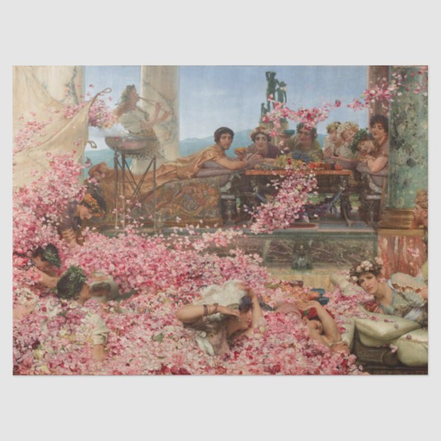 Papier Mousseline Les Roses de Heliogabalus Sir Lawrence Alma-Tadema (Recto)