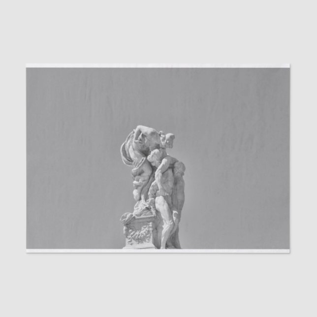 Papier Mousseline Les sculptures romaines dans la composition modern (Recto)