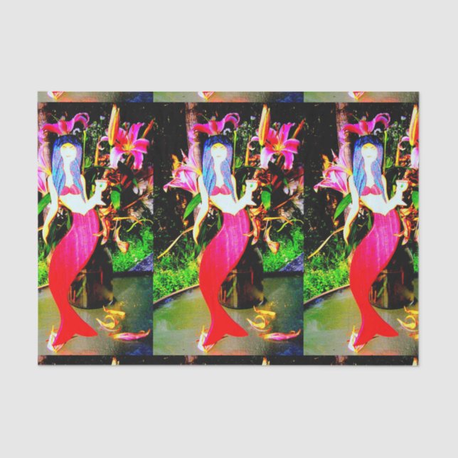 Papier Mousseline Les sirènes rouges font la fête (Recto)