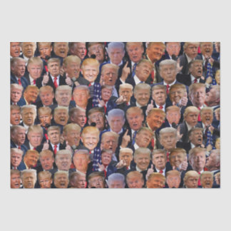 Papier Mousseline Les Visages Drôle De Trump