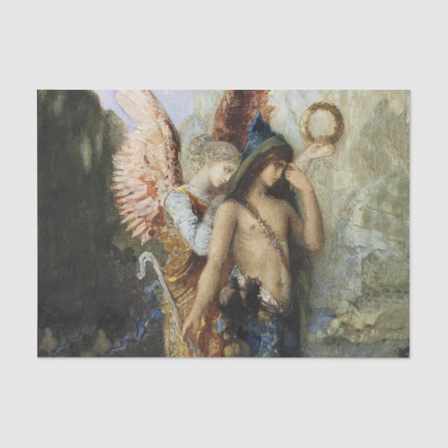 Papier Mousseline "Les voix" Angel Art de Gustave Moreau (Recto)