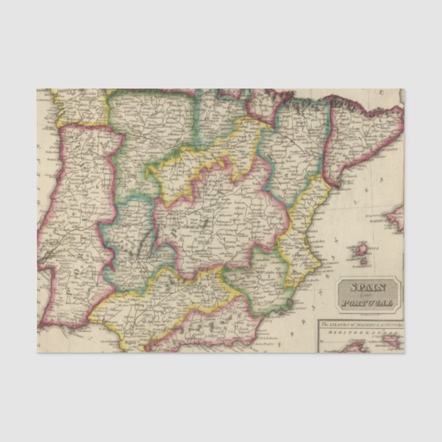 Papier Mousseline L'Espagne et le Portugal 19 (Recto)