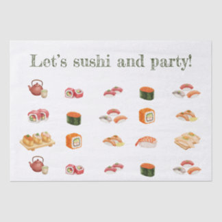 Papier Mousseline Let’s sushi and party!