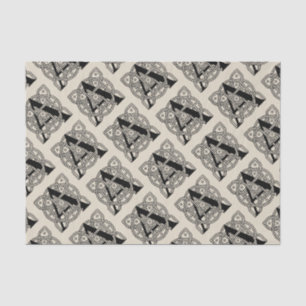 Papier Mousseline Lettre A Vintage Monogramme De Noeud Celtique