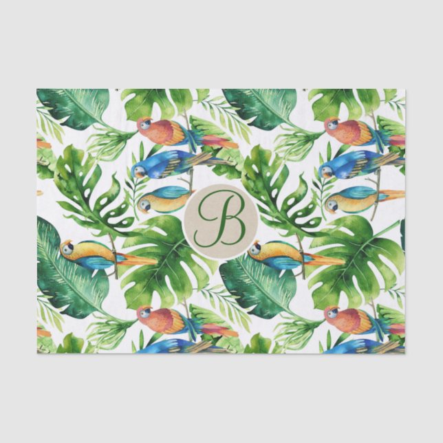 Papier Mousseline LETTRE CHIC Feuille CHIC MONOGRAPHIQUE ORIGINALE (Recto)