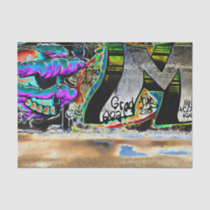 Papier Mousseline Lettre de graffiti art de rue urbain mur