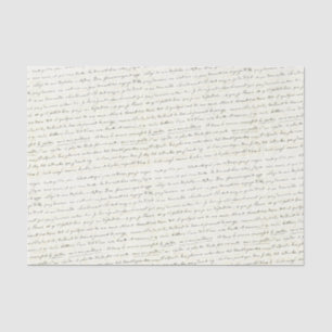 Papier Mousseline Lettre manuscrite Cursive