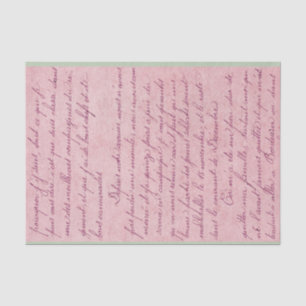 Papier Mousseline Lettre manuscrite vintage
