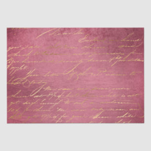 Papier Mousseline Lettre manuscrite vintage