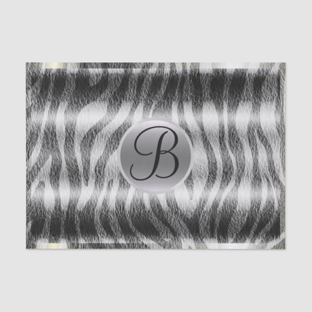 PAPIER MOUSSELINE LETTRE MONOGRAPHIQUE INITIALE GREFFRE NOIR IMPRIME (Recto)