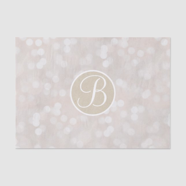 PAPIER MOUSSELINE LETTRE MONOGRAPHIQUE LITTÉRALE BLANCHE ÉCLAIRÉ INI (Recto)