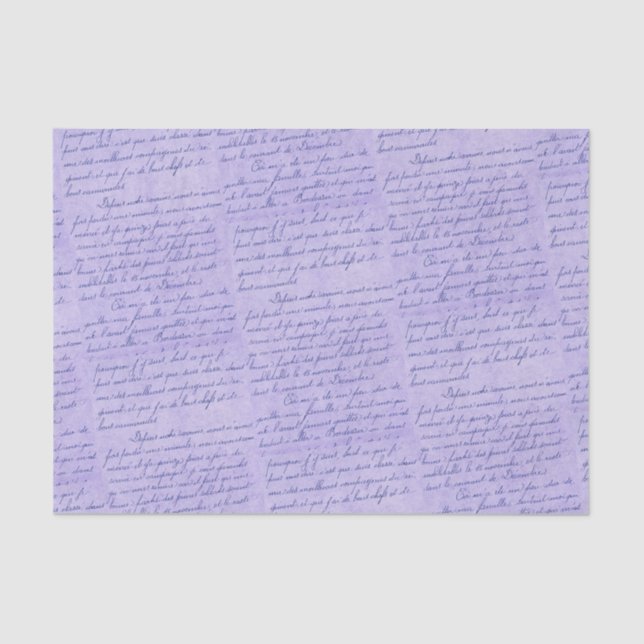 PAPIER MOUSSELINE LETTRE VINTAGE (Recto)