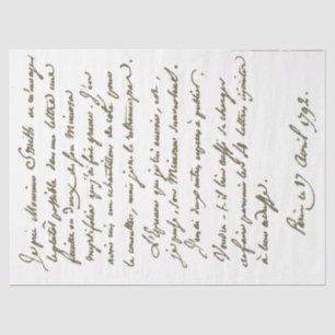 Papier Mousseline LETTRE Vintage OUVRATOIRE BOTTOYANE DÉBOUPAGE OR