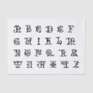 Papier Mousseline Lettres alphabétiques lumineuses pour découpage