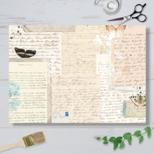 Lettres Botaniques Vintage