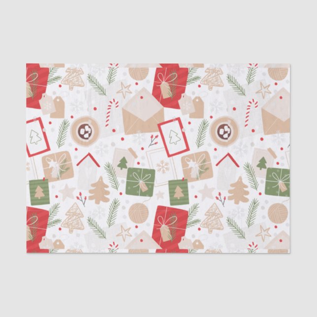 Papier Mousseline Lettres de Noël (Recto)