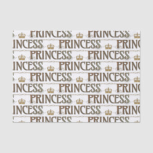 Papier Mousseline Lettres PRINCESS - Elégant Rich Royal