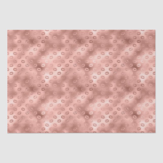 Papier Mousseline Lèvres rose Chic (Recto)