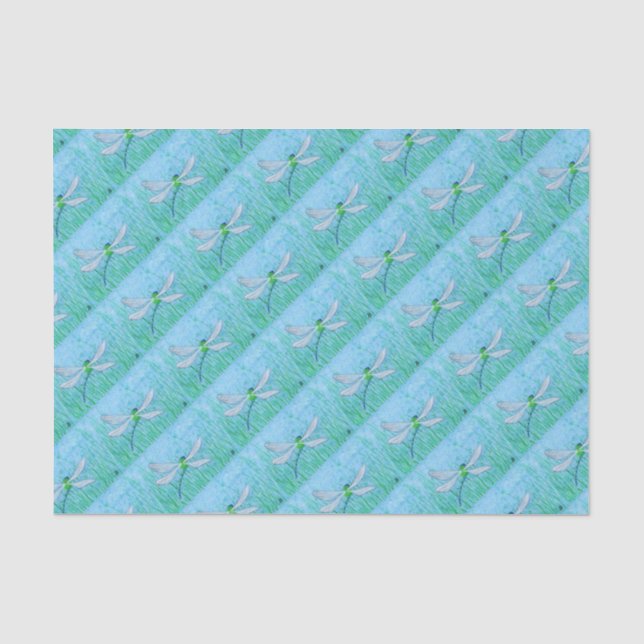 Papier Mousseline libellule (Recto)