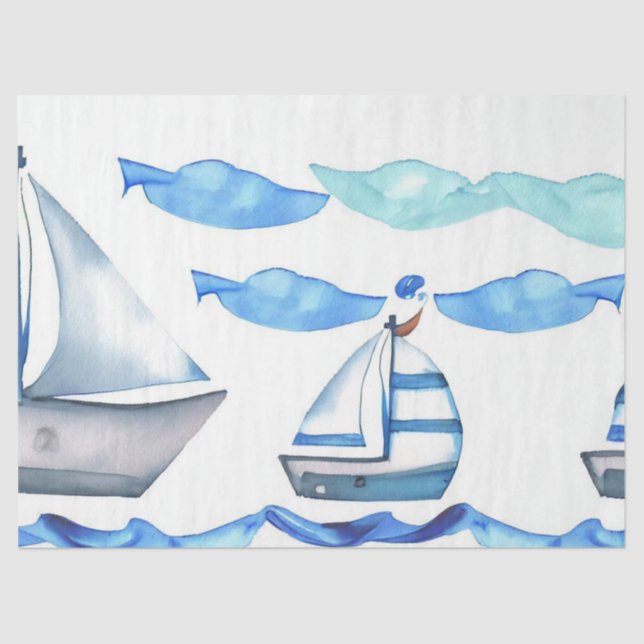 Papier Mousseline "Libérer l'aventure maritime : Voyage nautique" (Recto)