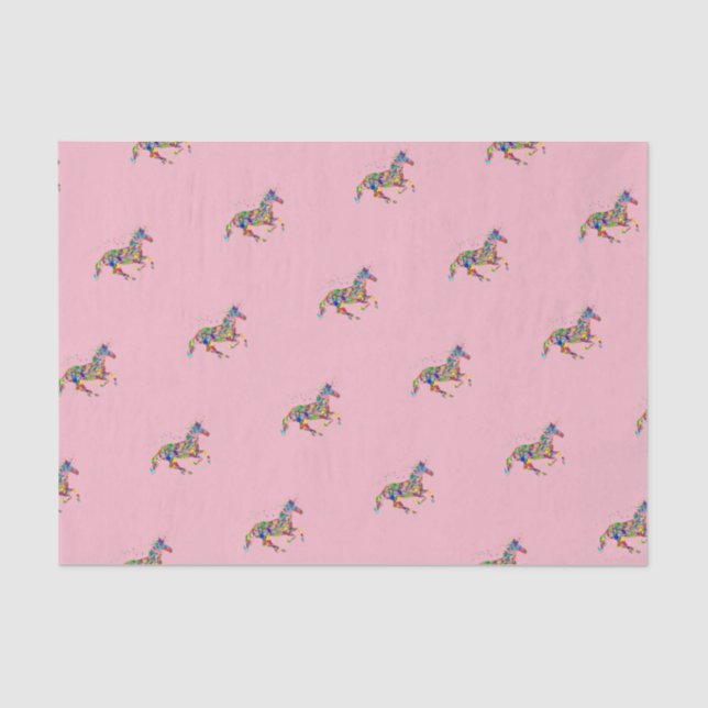 Papier Mousseline Licorne magique (Recto)