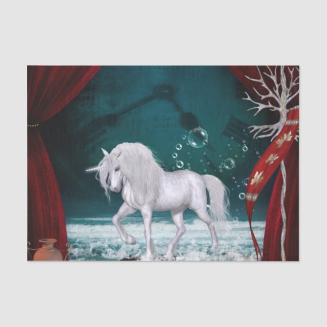 Papier Mousseline Licorne merveilleuse (Recto)