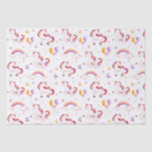 Licornes et Arc-en-ciel Fille Anniversaire Aquarel