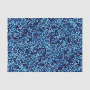 Papier Mousseline Lierre Bleu givré