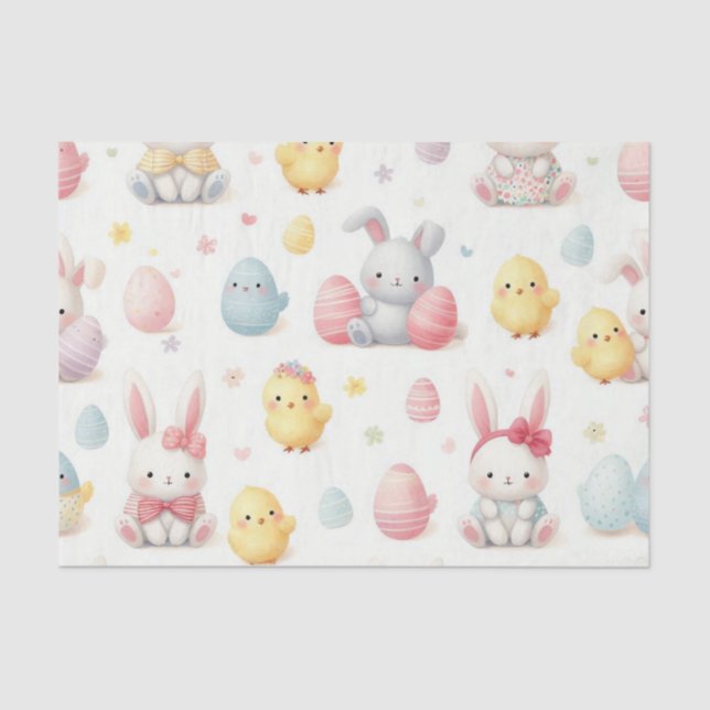 Papier Mousseline Lil Chicks & Bunny's (Recto)