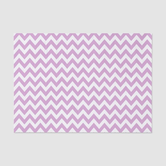 Papier Mousseline Lilac ZigZag / Motif Chevron (Recto)
