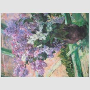 Papier Mousseline Lilacs dans une fenêtre, Mary Cassatt