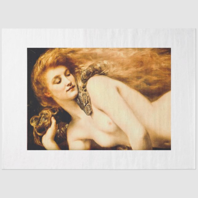 Papier Mousseline Lilith par John Collier Tissue Paper (Recto)