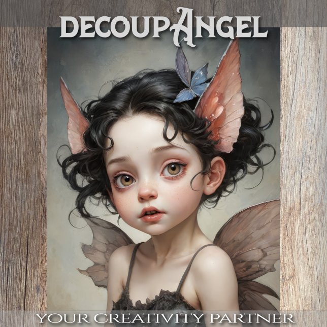 Papier Mousseline Lilybelle l'Elfe - Découpage - (Créateur téléchargé)