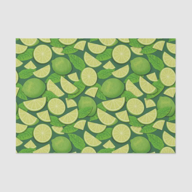 Papier Mousseline Lime (Recto)
