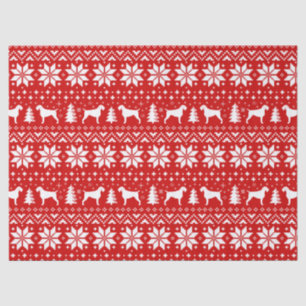 Papier Mousseline L'indicateur à poils durs allemand silhouette Noël