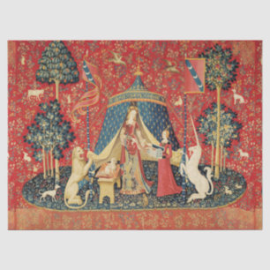 Papier Mousseline Lion de DAME ET de LICORNE, fleurs d'imaginaire,