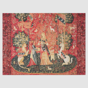 Papier Mousseline Lion D'ENFANCE ET D'UNICORN, Fleurs D'Imaginaires,