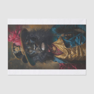 Papier Mousseline Lion noir rare4