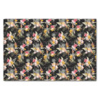 Liquide d'hibiscus d'ananas tropical sur noir