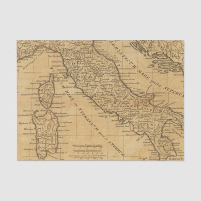 Papier Mousseline L'Italie antique (Recto)