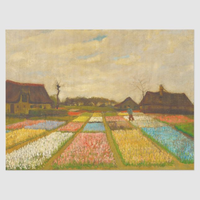 Papier Mousseline Lits à fleurs Vincent Van Gogh en Hollande (Recto)
