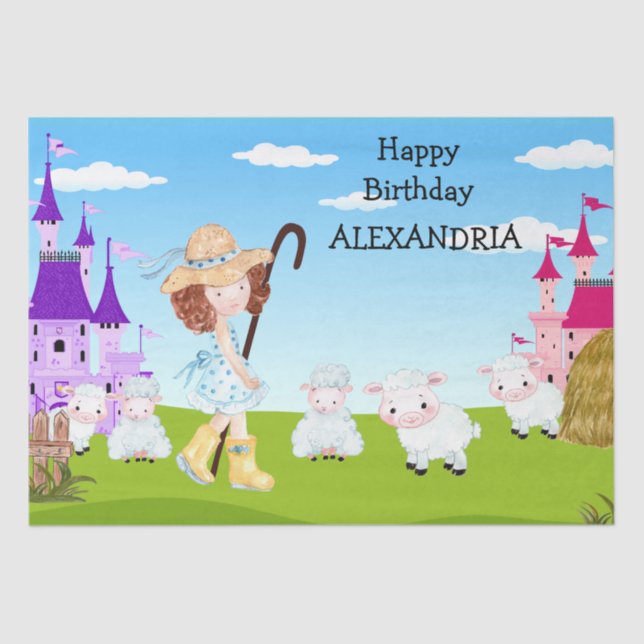 Papier Mousseline Little Bo Peep Nouveaux enfants amusants Fab Extra (Recto)