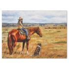 Little Cowgirl on Cattle Horse