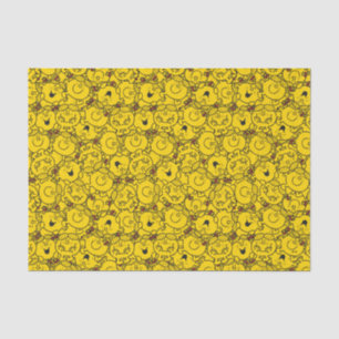Papier Mousseline Little Miss Sunshine Fun Yellow Smiles Motif