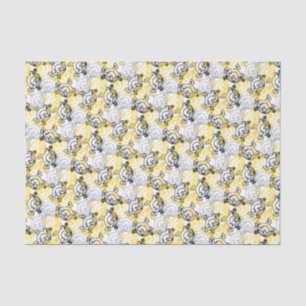 Papier Mousseline Little Miss Sunshine Jaune Motif de caractères