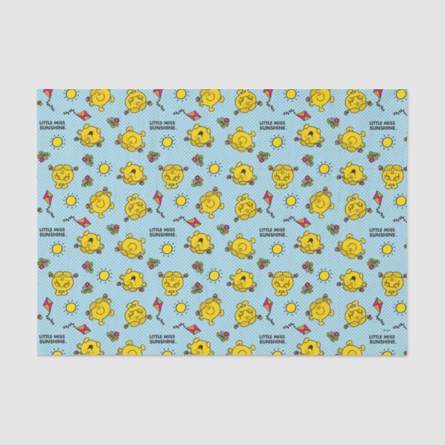 Papier Mousseline Little Miss Sunshine | Motif de point Polka Turquo (Recto)