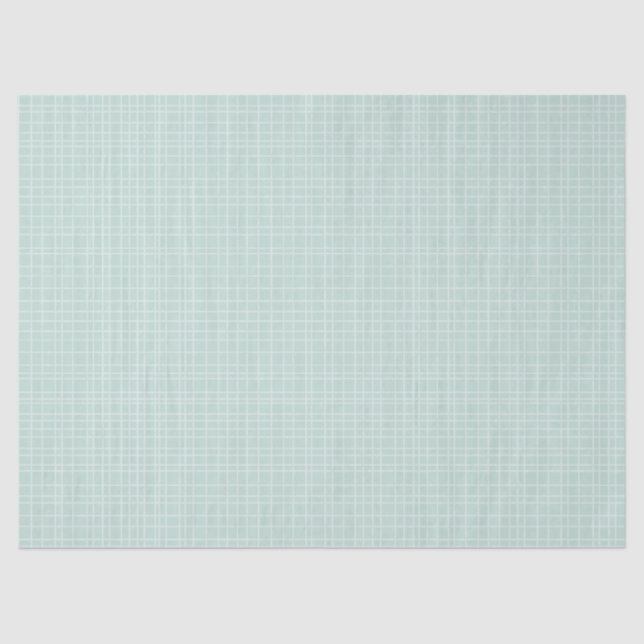 Papier Mousseline Little One Hand Drawn Grid - soft teal (Recto)